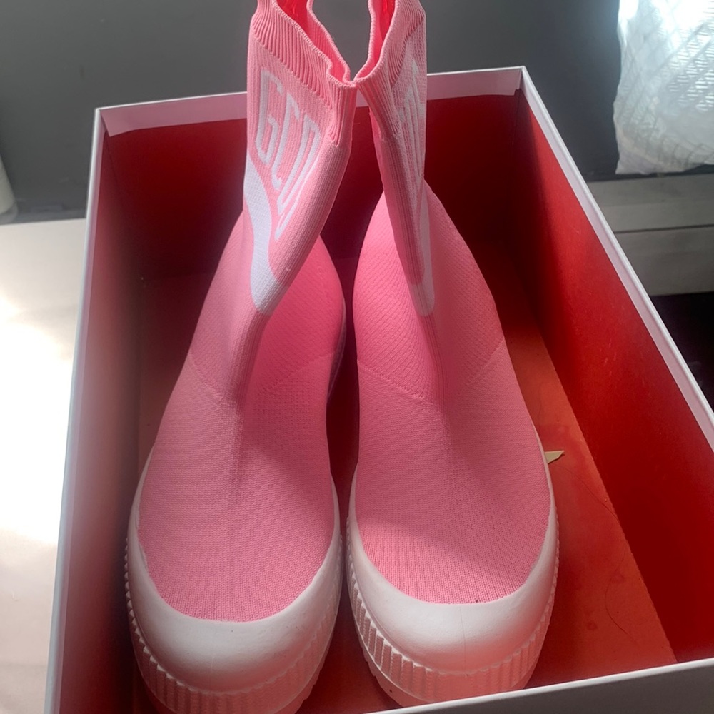 Pink sneakers